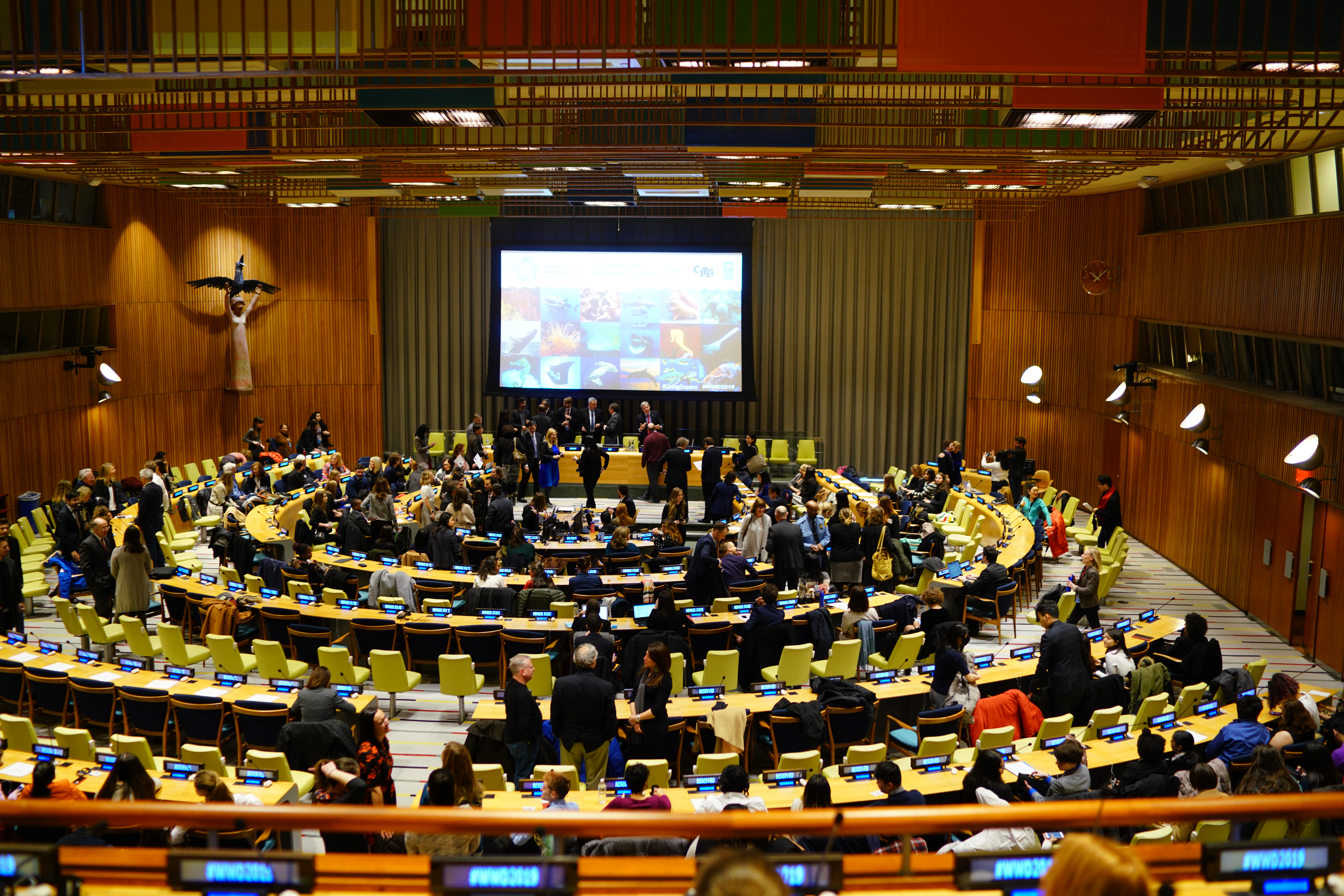 Impresiones del evento del Día Mundial de la Vida Silvestre 2019 en la sede de la ONU en Nueva York