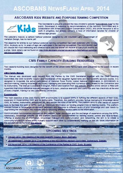 ASCOBANS NewsFlash April 2014
